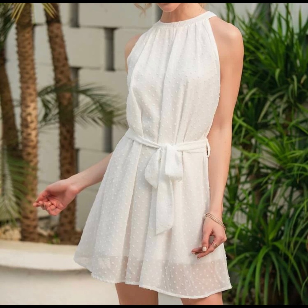 Shein cute white dress